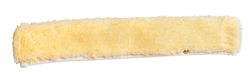 A yellow sponge on a white background.